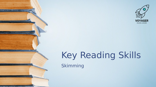 FREE Reading Comprehension Skills Lesson - Skimming | Teaching Resources