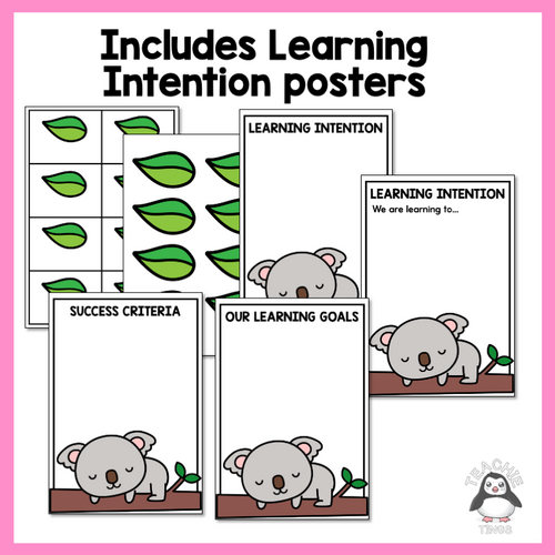 Koala Bump It Up Wall Display Student Goals Learning Walls