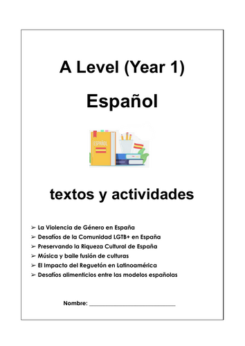 A Level: Spanish AQA (Year 1) Texts and activities + ANSWERS_(01 ...