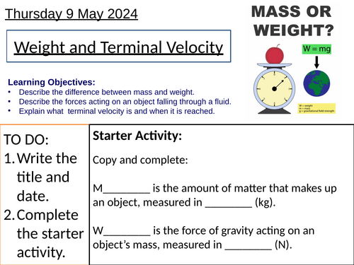 GCSE Physics Motion Bundle: 8-Lesson Unit | Teaching Resources