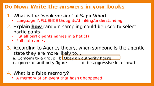 Sapir-Whorf & Our View of the World (GCSE Psychology) | Teaching Resources