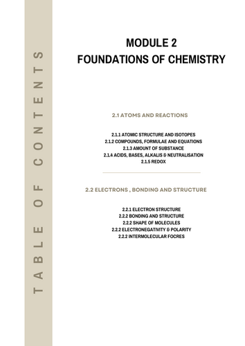 OCR-A Chemistry Module 2 notes