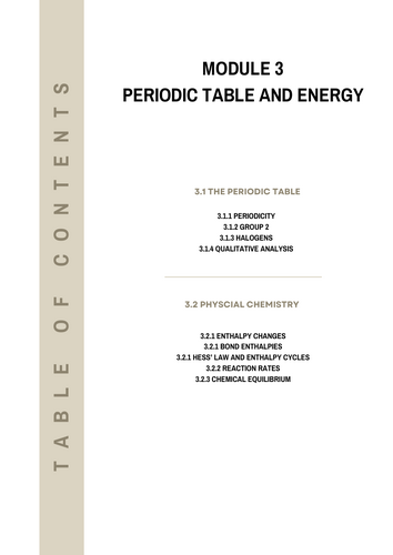 OCR-A Chemistry Module 3 notes