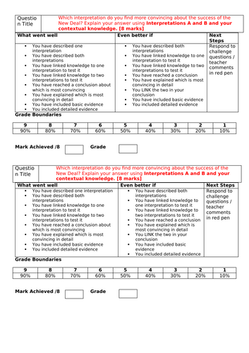 AQA 8145 America 1920-73 - how effective was the New Deal?