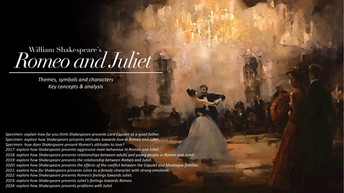 Full Powerpoint Romeo and Juliet Grade 9 analysis | Teaching Resources
