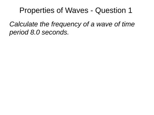 CIE IGCSE Physics - Waves - Topic 3 - Complete Set Of Resources ...
