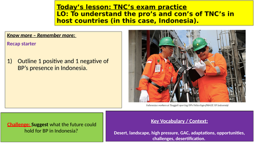 The Changing Economic World - NEE Case Study - Indonesia- Scheme of ...
