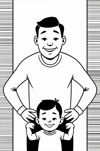 NEW 2024 Happy Father's Day Cards / Inserts / Colouring (coloring