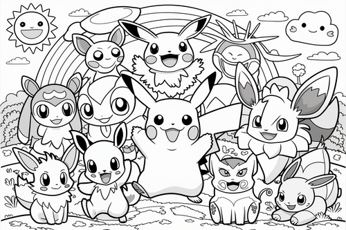 20+ Pokémon / Pokemon Themed A4 Colouring Pages (Nintendo Pocket ...