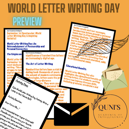 September 1st Spectacular: World Letter Writing Day & Inspiring ...