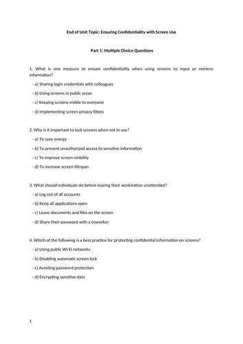 T level health A5 end of topic tests and worksheets | Teaching Resources
