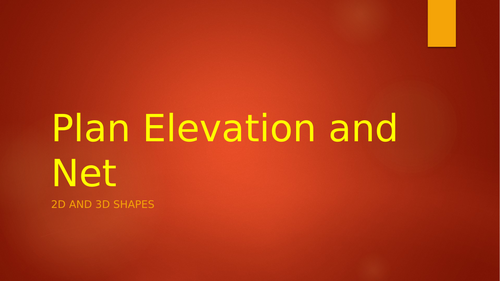 Plan and Net | Teaching Resources