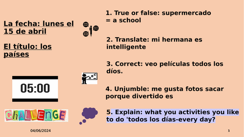 Las Vacaciones Ks3 Spanish Holidays Teaching Resources