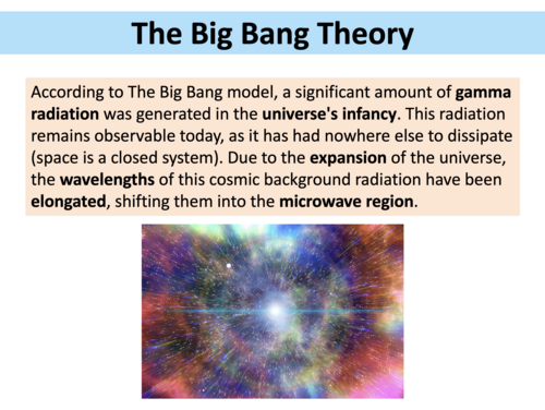 The Big Bang Theory - A Level Physics | Teaching Resources