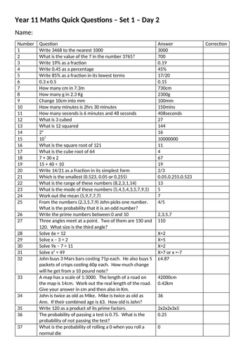 Massive foundation revision set - pack of 5 sets of 100QQ | Teaching ...