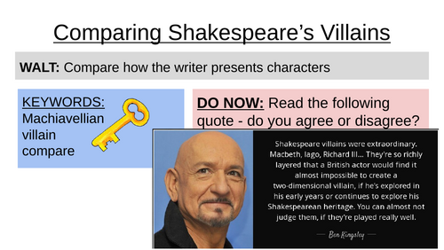 Shakespeare's Heroes & Villains KS3 SoW | Teaching Resources