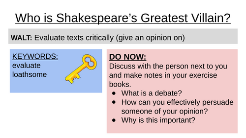 Shakespeare's Heroes & Villains KS3 SoW | Teaching Resources