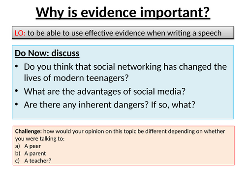 Transactional writing - speech to peers