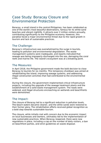 Management strategies for the environmental impacts of tourism ...