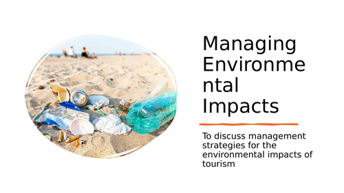 Management strategies for the environmental impacts of tourism ...