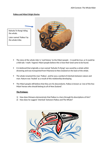 The Whale Rider - Full Scheme of Work | Teaching Resources