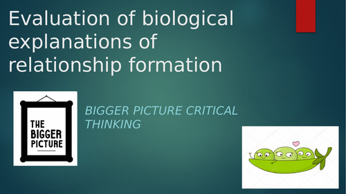 IB Personal Relationships - Evaluation of biological explanations of formation