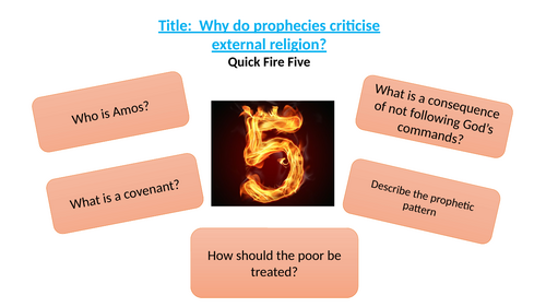 Lesson 5: Prophecy & External Religion (Y8 RED)