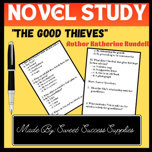 “The Good Thieves” by Katherine Rundell WORKSHEETS & Answers | Teaching ...