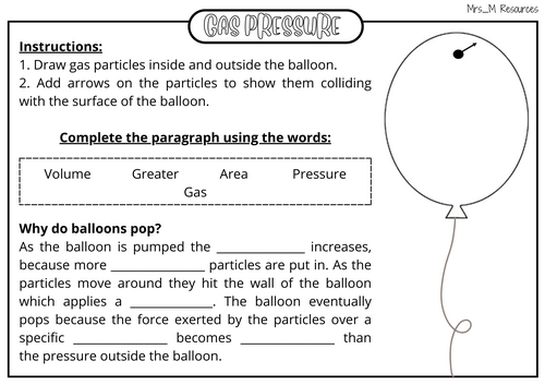 Gas Pressure KS3 | Teaching Resources