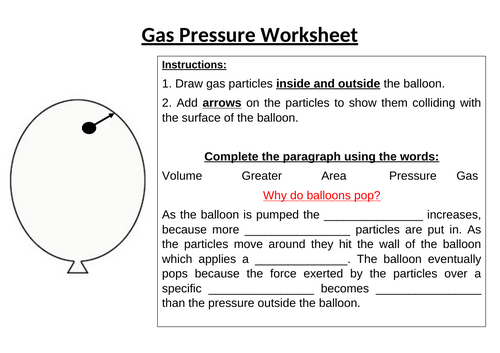 Gas Pressure KS3 | Teaching Resources