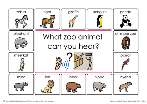 Phonics - Environmental Sounds - Zoo animals | Teaching Resources