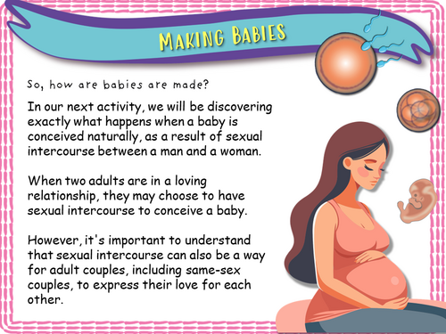 Sexual Intercourse - Year 6 - Human Reproduction | Teaching Resources
