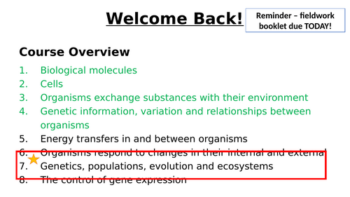 A-Level AQA Biology - Intro to Inheritance