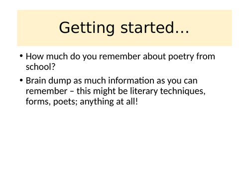 Christina Rossetti Introduction lesson