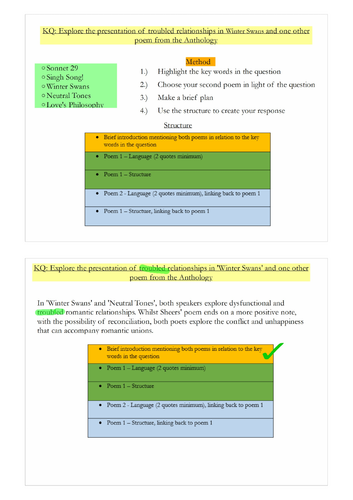 Modelled Poetry Exemplar - Winter Swans | Teaching Resources