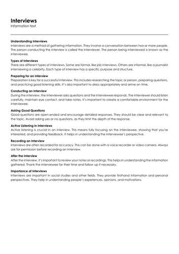 Interviews.docx | Teaching Resources