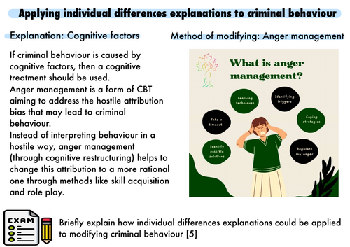 Comp 3 - applying individual differences explanations to modifying crime