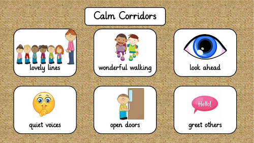 Calm Corridors Prompt | Teaching Resources