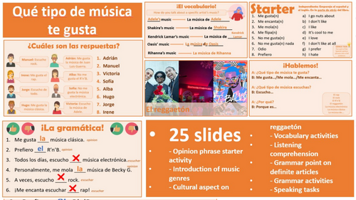 Viva 2, Module 2.2 - Qué tipo de música te gusta