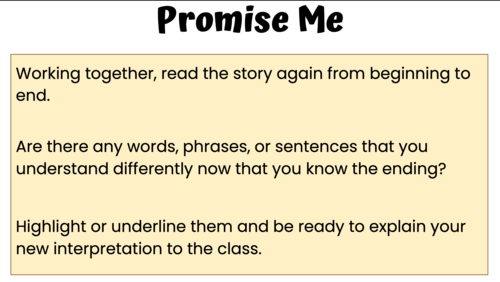 Dorothy Koomson Promise Me short story lesson | Teaching Resources