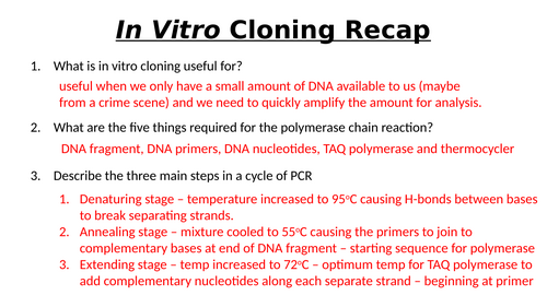 A-Level AQA Biology - Genetic Screening