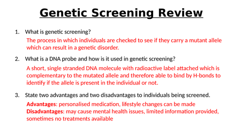 A-Level AQA Biology - Genetic Fingerprinting