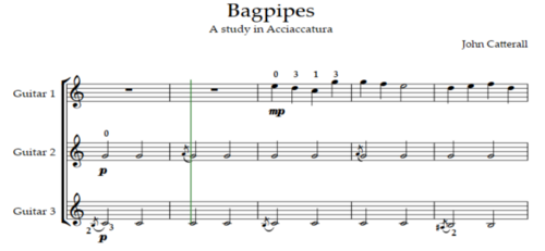 Bagpipes - Easy music for Guitar Trio | Teaching Resources