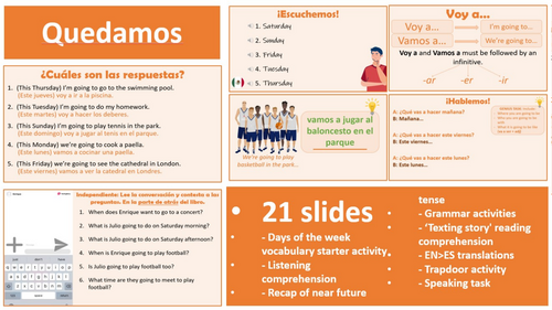 2026 Spanish AQA GCSE Module 1.3 - Quedamos