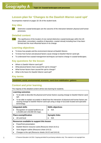 Lesson 11: Case Study - Dawlish Warren