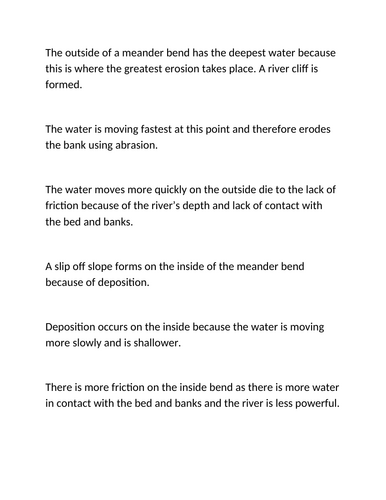 Topic 1B: Lesson 4 - Meanders, floodplains and levees