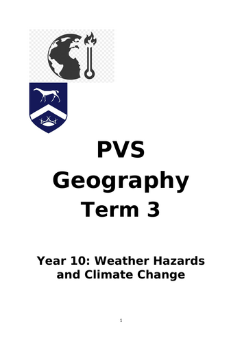 Edexcel A Geography GCSE: Topic 2 - Weather Hazards and Climate Change ...