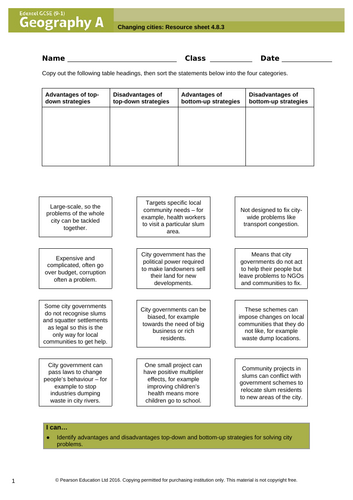 Topic 4: Changing Cities - Lesson 19 - Solving Mexico City's Problems