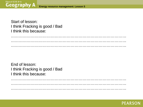 Topic 6: Resource Management - Lesson 8 - Fracking