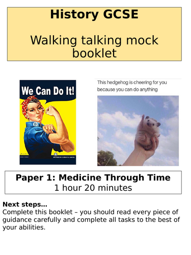 Edexcel GCSE Medicine exam technique booklet